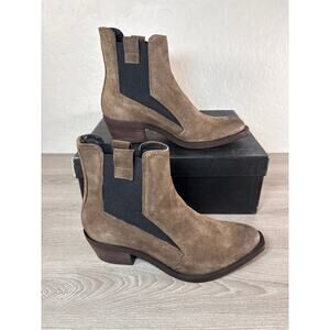 Ateliers Bodhi Women'sBrown Oilked Suede Leather Boots Size‎ 37 US 7- NIB
